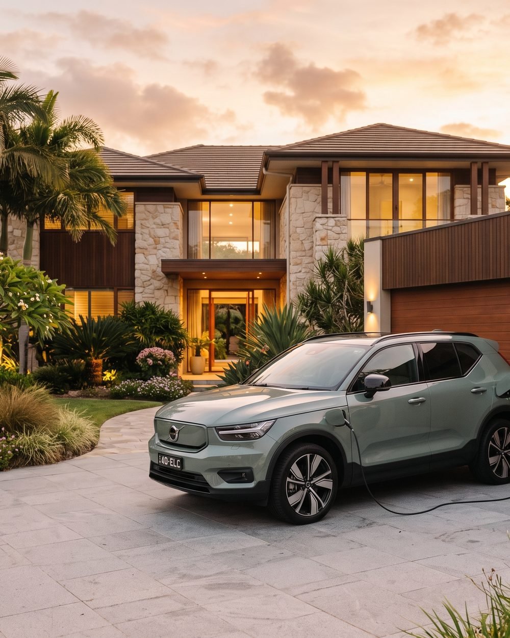 EV charging at a Gold Coast home